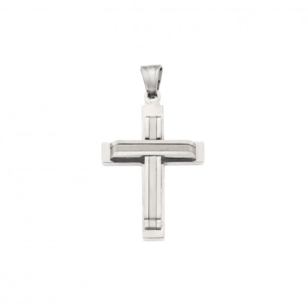 Senza Mens Stainless Steel Cross