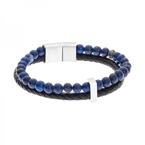 Senza Men's Leather Bracelet