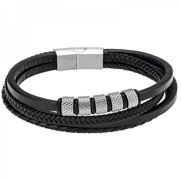 Senza Men's Leather Bracelet