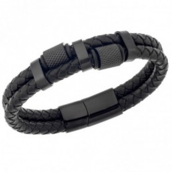 Senza Men's Leather Bracelet