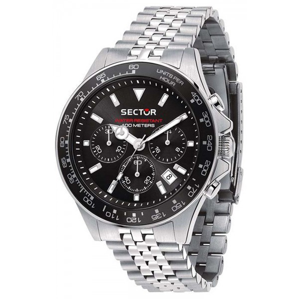 Ανδρικό ρολόι Sector 230 Chronograph από ανοξείδωτο ατσάλι 