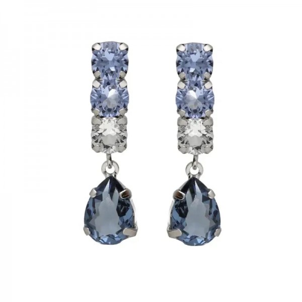 Victoria Cruz Earrings in Silver 925 with Swarovski