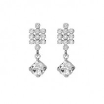 Victoria Cruz Earrings in Silver 925 with Swarovski
