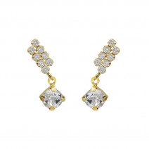 Victoria Cruz Earrings in Silver 925 with Swarovski
