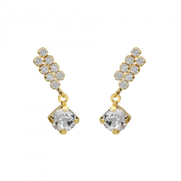 Victoria Cruz Earrings in Silver 925 with Swarovski