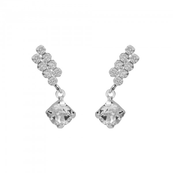 Victoria Cruz Earrings in Silver 925 with Swarovski