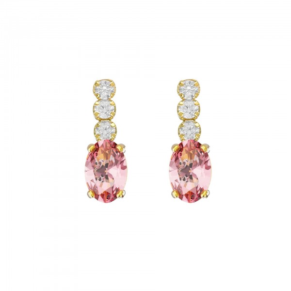 Victoria Cruz Earrings in Silver 925 with Swarovski