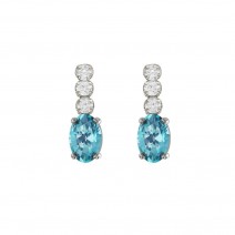 Victoria Cruz Earrings in Silver 925 with Swarovski