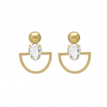 Σκουλαρίκια Victoria Cruz από Ασήμι 925 με Swarovski Πέτρες