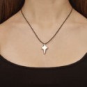 Spirit 9kt gold pendant with essenza, on black cord L