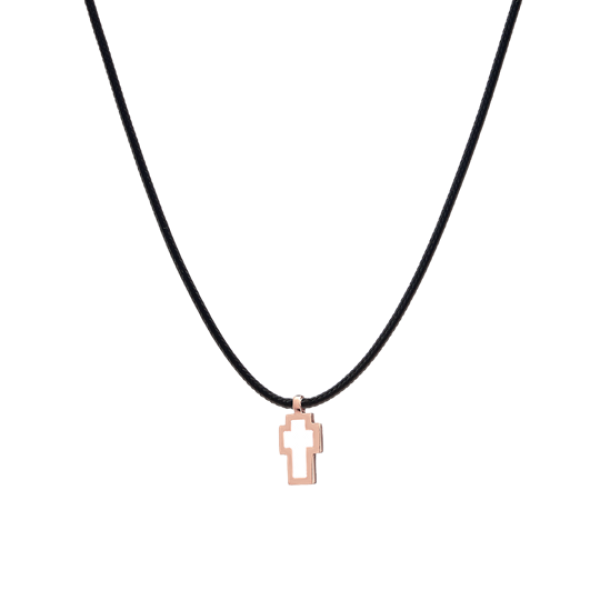 Tattoo 9kt gold pendant with essenza, on black cord XS Tattoo 9kt gold pendant with essenza, on black cord XS