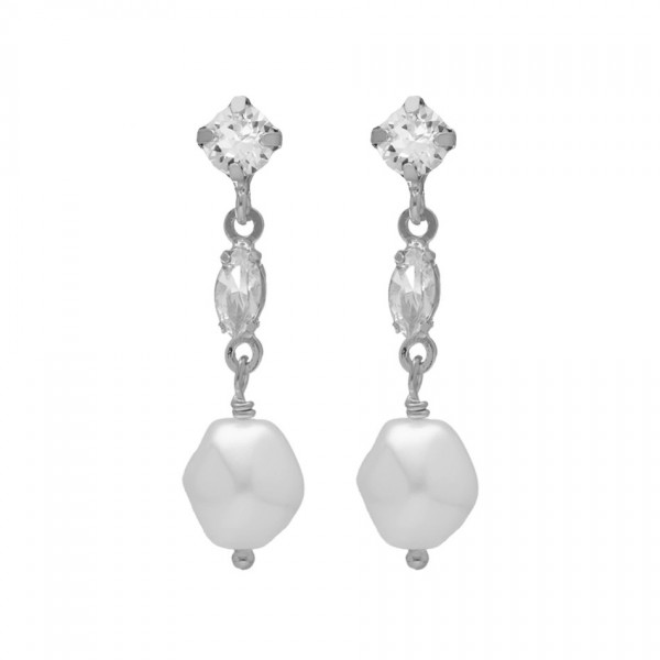 Earings in  silver 925 with pearls