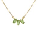 Silver Victoria Cruz Necklace with Swarovski Stones