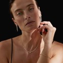Earings in goldplated silver 925 with Zircon