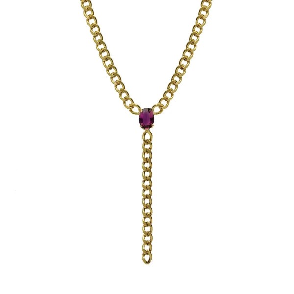 Victoria Cruz Necklace in Silver 925 with Swarovski Stones