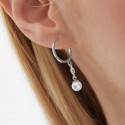 Earings in  silver 925 with pearls