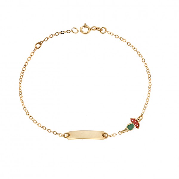 Children's Name Bracelet in yellow gold 9ct
