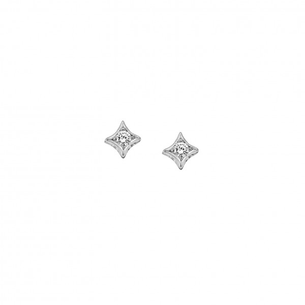 18ct white gold earrings with diamonds 