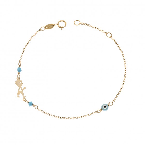 Children's bracelet in 9 carat gold 