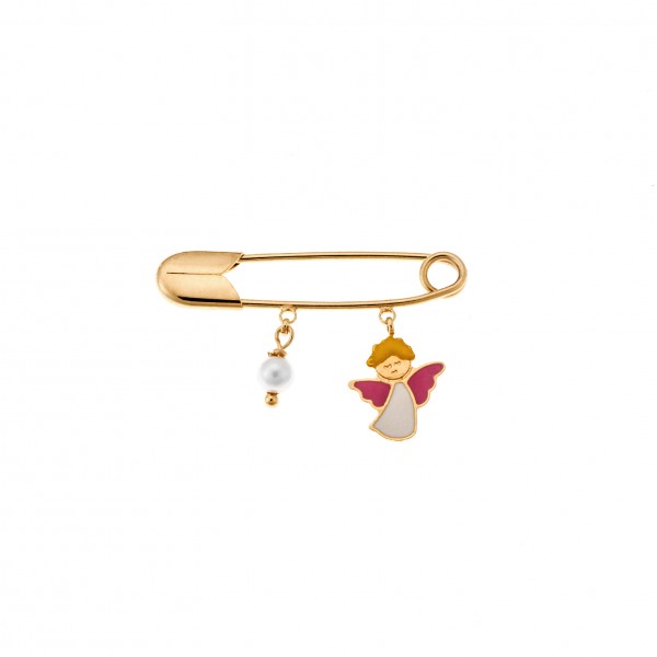 Children's pin in 9 carat gold