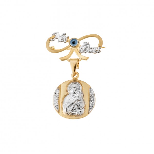 Children's pin in 9-carat gold