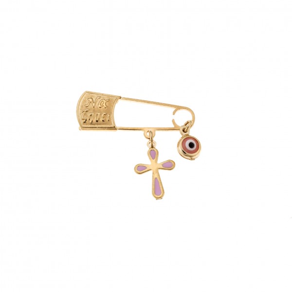 Children's pin in 9-carat gold