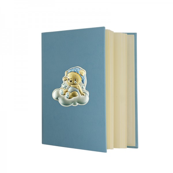 Kid's Photoalbum with a Teddy Bear on a Cloud 15x20