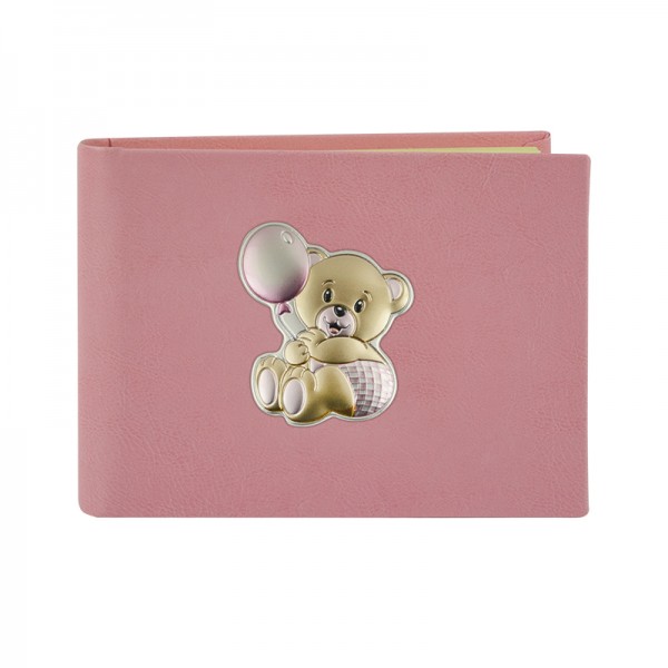 Kid's Photoalbum with a Teddy Bear Holding a Balloon 20x25