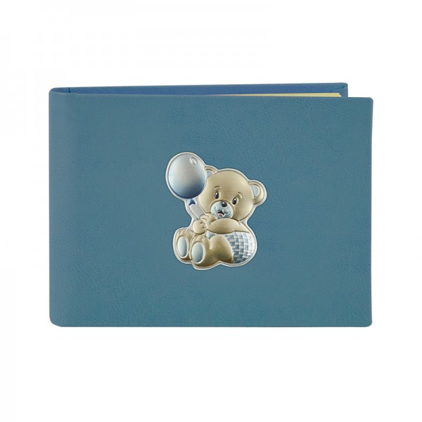 Kid's Photoalbum with a Teddy Bear Holding a Balloon 20x25