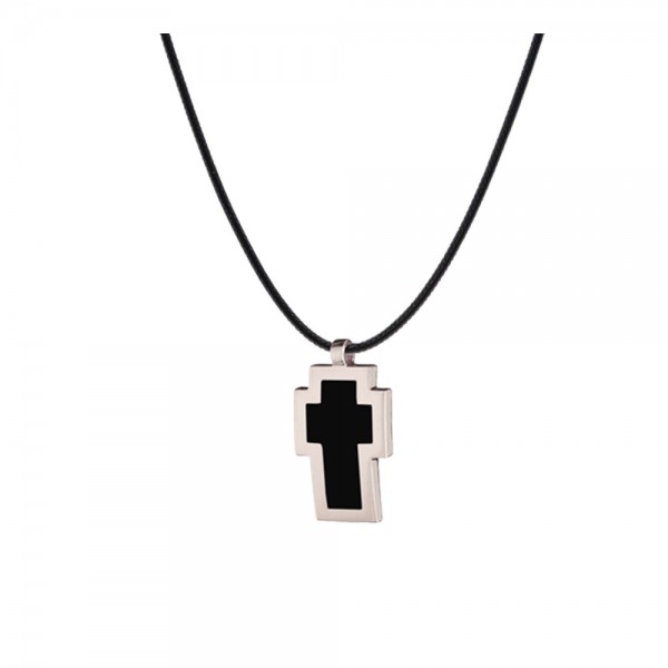 Tattoo 9kt gold pendant with essenza, on black cord L