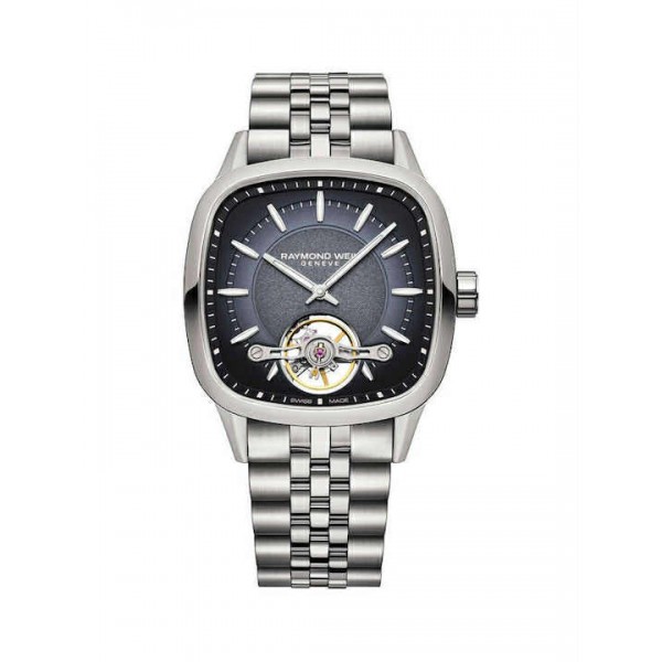 Ρολόι Raymond 2790-st-50051 Raymond Weil Freelancer Automatic Silver Stainless Steel Bracelet Ανδρικό